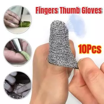 10 шт. Защитные напальчники для защиты пальцев от порезов, многоразовые напальчники для защиты пальцев для швейных принадлежностей 2PCS