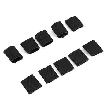 10 шт. Защитные рукава для пальцев, поддержка баскетбола, спортивная помощь при артрите, повязки, рукава для пальцев