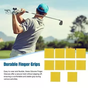 10 шт. Защитные силиконовые бинты для пальцев, компрессионные фиксаторы для пальцев, поддерживающие шины для баскетбола, спортивная помощь чёрный