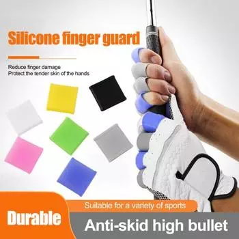 10 шт. Защитные силиконовые бинты для пальцев, компрессионные фиксаторы для пальцев, поддерживающие шины для баскетбола, спортивная помощь розовый