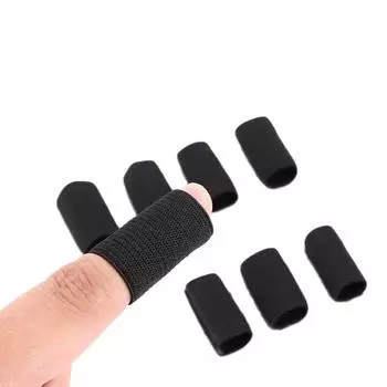 10 шт. Защитные скобы для защиты пальцев, спортивные защитные чехлы для рук чёрный