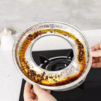 10 шт. защитный чехол для плиты, одноразовая алюминиевая прокладка для горелки плиты, чистящая салфетка для газовой плиты, кухонные принадлежности