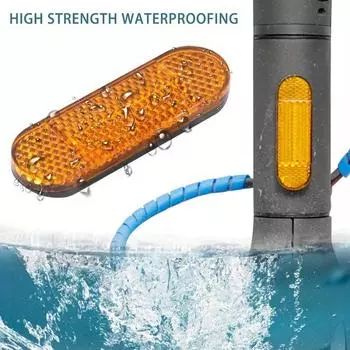 10 шт., защитный чехол на колесо электрического скутера, передняя и задняя защитная светоотражающая трубка, аксессуары для ночного отражателя 10pcs