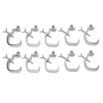 10 шт. зажим для сценического освещения 77 фунтов ферменный зажим из алюминиевого сплава легкая установка подходит для труб с внешним диаметром от 30 до 52 мм