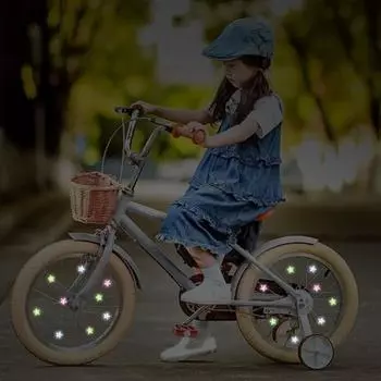 10 шт., зажим для спиц велосипеда, светоотражающий, цветной, улыбающийся, пятиконечный, декоративный зажим для колеса горного велосипеда, декоративный зажим для спиц велосипеда 10 pcs