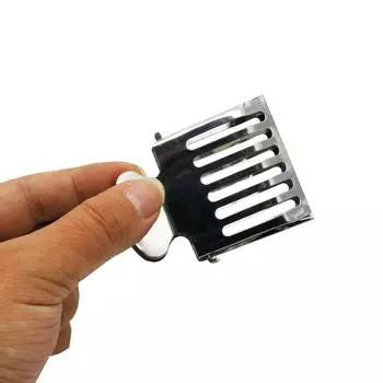 10 шт., зажим из нержавеющей стали, клетка для пчелиной матки, зажимы для выращивания, пчеловодство, ловец королевы, оборудование для пчеловода металлик серебряный