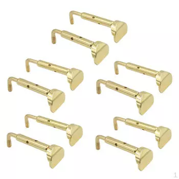 10 шт., зажимные винты для подбородка для скрипки, 3/4 4/4, запасные части для скрипача, золотые