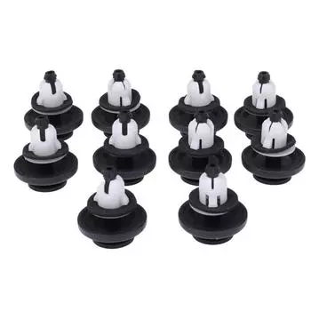 10 шт. зажимов для спойлера задней двери 91513-T6A-003 для Honda Civic для CR-V HR-V надежная фиксация зажима для спойлера задней двери молдинги отделка CHINA