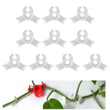 10 шт. зажимов для тренировки с низким напряжением, 90 градусов, зажимы для тренировки стеблей растений, мини-размер, легкие зажимы для тренировки растений, садовые инструменты красный