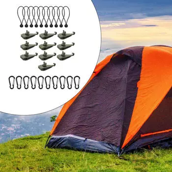 10 шт. зажимы для брезента, навес с банджи-шнурами, фиксаторы, зажимы, крепеж для палатки Style B