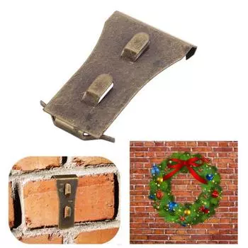 10 шт. зажимы для кирпичей металлические крючки для кирпичей на открытом воздухе штамповка бесплатная простая установка настенные зажимы вешалки для картин