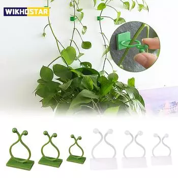 10 шт. зажимы для крепления растений на стене для скалолазания самоклеящиеся крючки для виноградной лозы липкие фиксаторы для ротанга невидимые фиксирующие устройства 10PCS