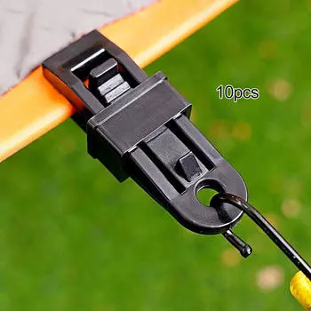 10 шт., зажимы для тента, зажимы для палатки, прочные универсальные легкие зажимы