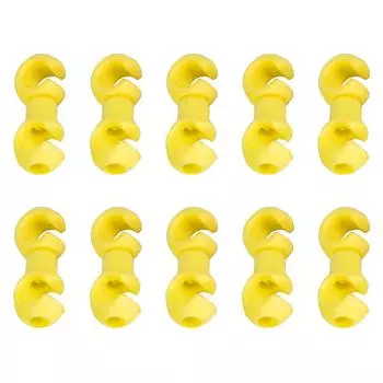 10 шт., зажимы для велосипедного троса, вращающиеся крючки, MTB велосипедный переключатель, трос переключения тормозного троса, крепление корпуса