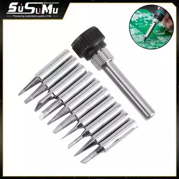 10 шт. жал паяльника 900M безсвинцовое жало паяльника сменное жало паяльника со сварочной муфтой для паяльной станции
