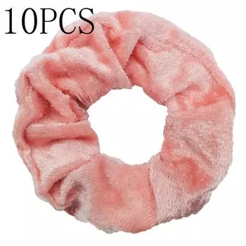 10 шт. Женские бархатные резинки для волос однотонные резинки для девочек для хвостика резинки завязки аксессуары повязки на голову резинки