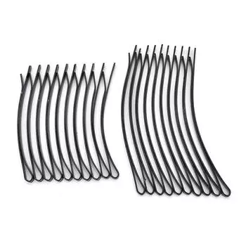 10 шт., женские черные металлические заколки для волос, заколки для волос для девочек L