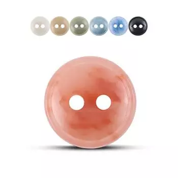 10 шт. Zhihe, цветная круглая пуговица с двумя ушками из мочевины, простая повседневная рубашка, рубашка, вязаный кардиган, пуговицы для платья 18L = 11.5MM * Round * Style 1