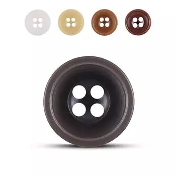 10 шт. Zhihe, универсальная простая весенне-осенняя полосатая футболка с маленькими пуговицами из смолы, повседневная рубашка, платье, тренч, пуговицы для пальто 18L = 11.5MM * Round * White