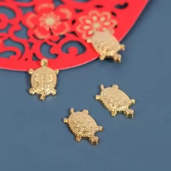 10 шт., Золотая денежная черепаха по фэншуй, японская черепаха, приносящая удачу, для богатства и удачи 10pcs