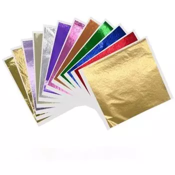 10 шт. Золотая фольга для украшения позолоченной мебели DIY ногтей искусства ремесла картины смолы золотой