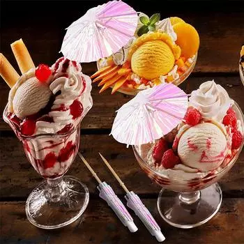 10 шт. зубочисток, коктейльные зонтики, мини-зонтики, палочки для напитков, свадебные палочки, украшение стола для летней гавайской вечеринки 10Pcs
