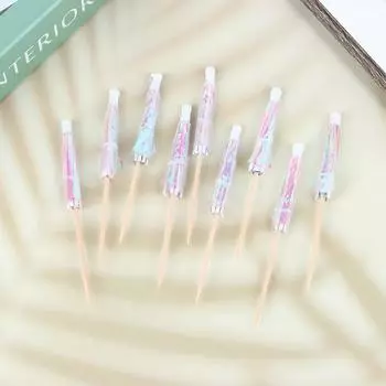 10 шт. зубочисток, зонтики для коктейлей, палочки для напитков, палочки для декора вечеринок