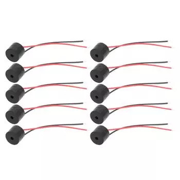 10 шт. зуммерная сигнализация активный пьезоэлектрический проводной разъем YMD12095 324 В