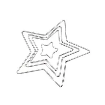 10 шт. Звезда Металлический Ловец Снов Кольцо Ловец Снов Макраме Обруч для рукоделия Свадебный Колокольчик Подвесной Аксессуар 50 120 150 200 мм