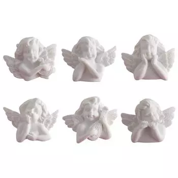 10 штук 34 мм * 26 мм симпатичные новые смоляные европейские ангелы с плоской задней частью кабошоны искусство DIY ремесло украшения вечеринки подвески One Size