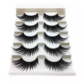 10 штук 5 пар накладных ресниц ресницы супер густые супер длинные верхние ресницы