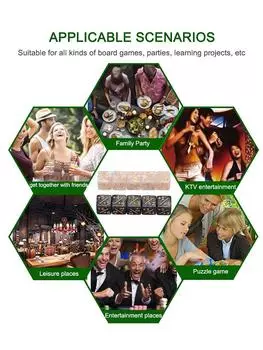 10 штук игральных костей, игральные кости, жетоны, игральные кости, совместимые с MTG/CCG/картами для взрослых белый