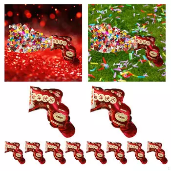 10 штук конфетти-поппер на выпускной, свадьба на год Style A