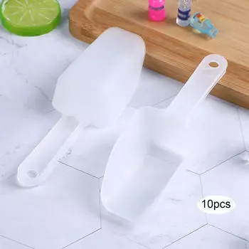 10 штук Ложки для кубиков льда Ложка для стирального порошка Закусочная кухня Мука чистый