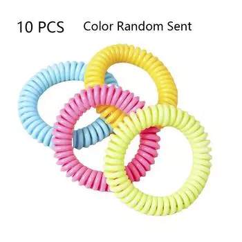 10 штук натуральных репеллентных браслетов на запястье от комаров, защита от насекомых