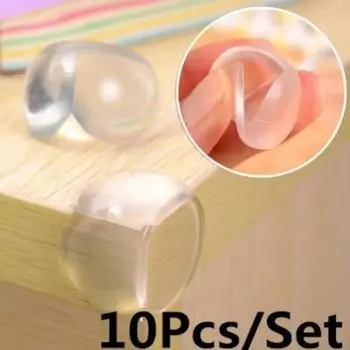 10 штук прозрачной мягкой столешницы/уголка стола, защитная накладка из толстого силикона для безопасности ребенка 4pc