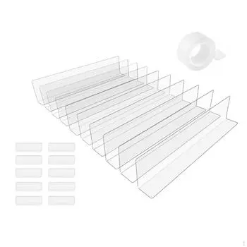 10 штук прозрачных игрушечных блокировщиков под диваном, регулируемый барьер, блокирующий прочную ленту 40CMX6CMX3CM