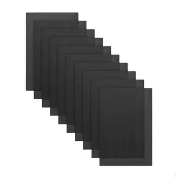 10 штук сеток для глаз для маски Териана, сетки для печати, ПВХ, костюм для фурсьюта чёрный