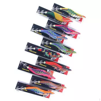 10 штук светящихся крючков для ловли кальмаров, приманок, рыболовных наживок