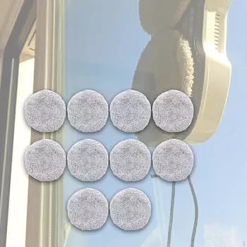 10 штук в упаковке чистящих салфеток для робота-мойщика окон, салфетка из микрофибры для стекла и плитки Plush Texture