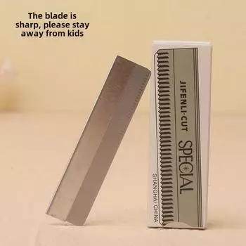 10 штук в упаковке из нержавеющей стали с рифлеными лезвиями для бровей - одноразовые косметические инструменты