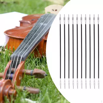 10 штук веревка для скрипичного хвоста металлическая проволока кишки простая в установке струнный шнур для струн 11.6cmx0.2cmx0.4cm