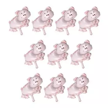 10 штук воздушных шаров на день рождения из алюминиевой фольги для детей в форме животных, украшения для дома, реквизит для фотосессии для ребенка