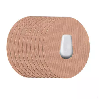 10 штук заранее вырезанных клейких пластырей для фристайла с длинной фиксацией отверстия для занятий спортом Black