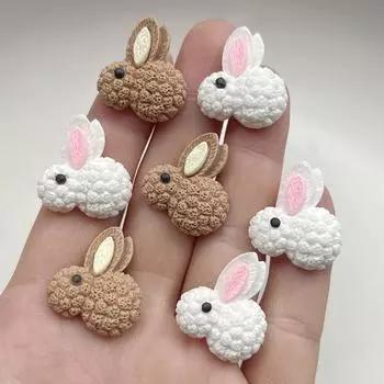 10 штук золотистого пятнистого оленя из смолы с плоской задней частью для скрапбукинга своими руками, заколка для волос, подвеска, украшение олень белый