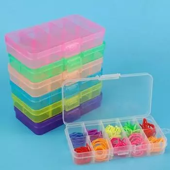 10-слотовый держатель для колец для ювелирных изделий, держатель для бусин, ящик для хранения, чехол-контейнер-органайзер зелёный