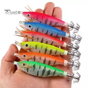 10 см/10,5 г светящаяся приманка для рыбалки на креветки с острым крючком в виде кальмара светится в темноте реалистичные красочные искусственные креветки жесткая наживка рыболовные аксессуары A