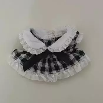 10 см 10 колец кукольная одежда платье клетчатое платье