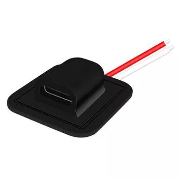 10 см 20 В 3 А Usb Type-C водонепроницаемый USB-разъем прямого сжатия гнездовая база гнездо зарядный интерфейс с 24Awg чёрный