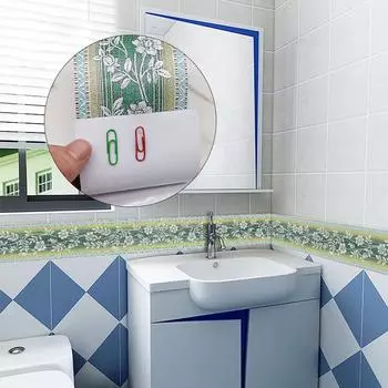 10 см * 240 см самоклеящаяся зеленая линия талии, декоративная полоса, плинтус для ванной комнаты, напольная плитка, водонепроницаемая наклейка на стену YX016